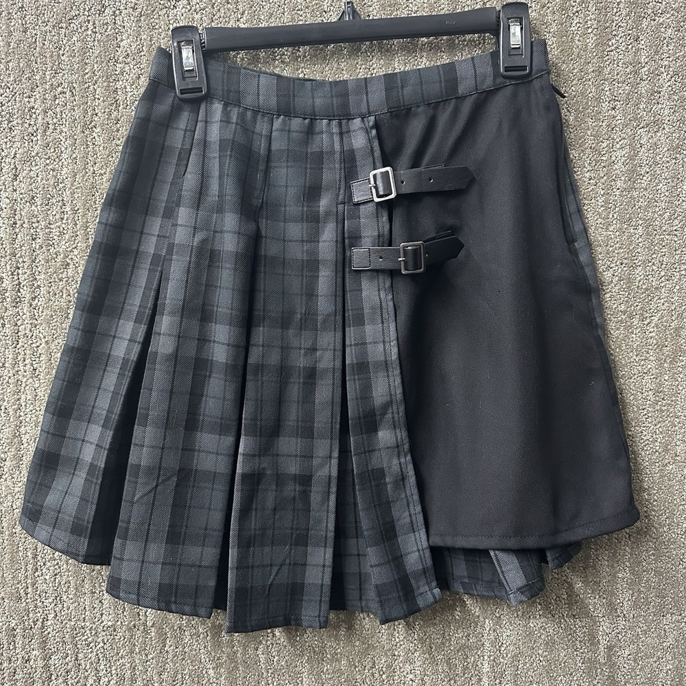 Hot Topic Plaid‎ Goth Punk Rock Metal Mini 90s Y2K Skirt Women's Small 0096